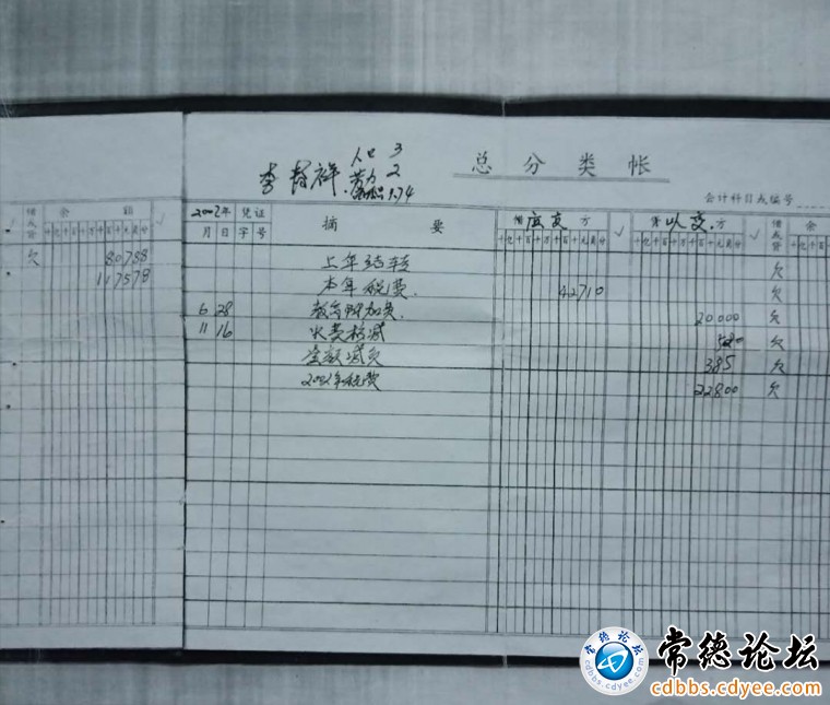 2002年李春祥承包土地总面积为1.74亩